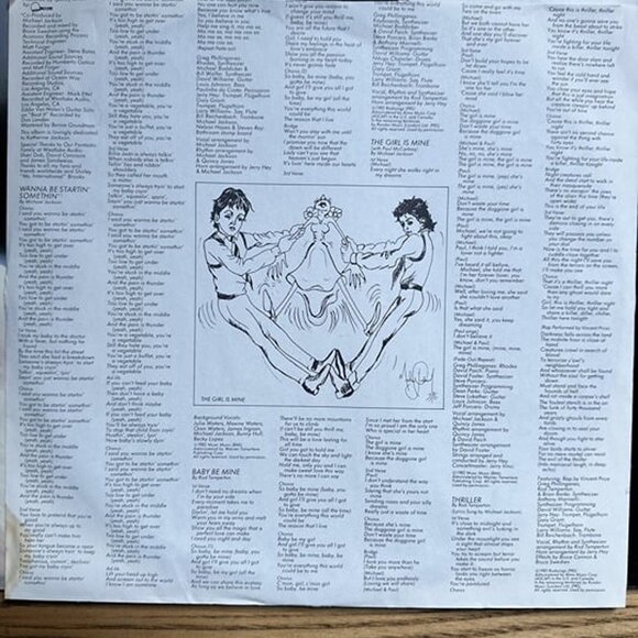 Epic Thriller Studio Album by Michael Jackson Vinyl Record - Picture 4 of 6